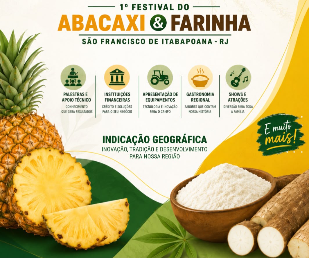 São Francisco de Itabapoana promove primeiro Festival do Abacaxi e da Farinha